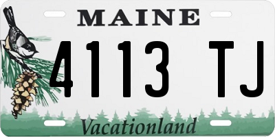 ME license plate 4113TJ