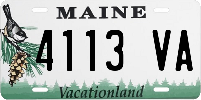 ME license plate 4113VA