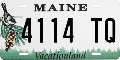 ME license plate 4114TQ
