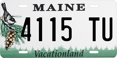 ME license plate 4115TU