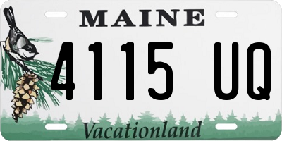 ME license plate 4115UQ