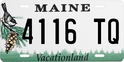 ME license plate 4116TQ