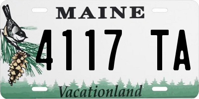 ME license plate 4117TA