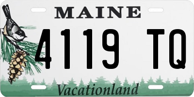 ME license plate 4119TQ