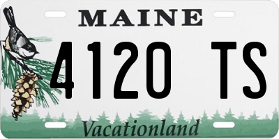 ME license plate 4120TS