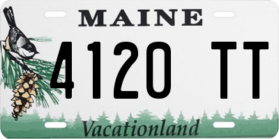 ME license plate 4120TT