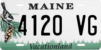 ME license plate 4120VG