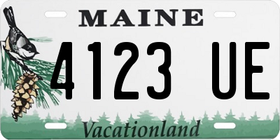 ME license plate 4123UE