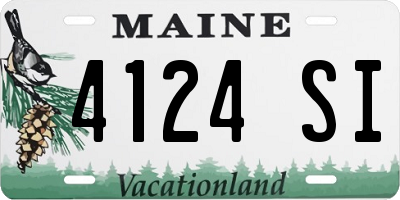 ME license plate 4124SI