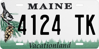 ME license plate 4124TK