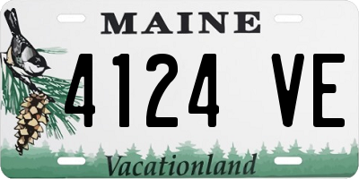 ME license plate 4124VE