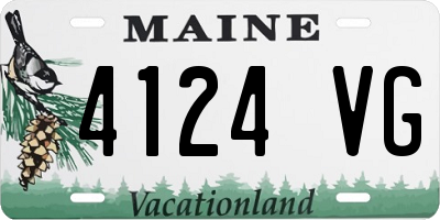 ME license plate 4124VG