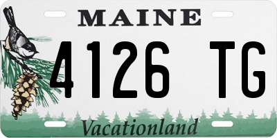 ME license plate 4126TG