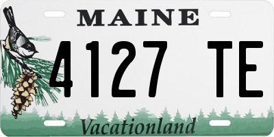 ME license plate 4127TE