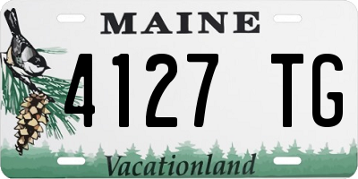 ME license plate 4127TG