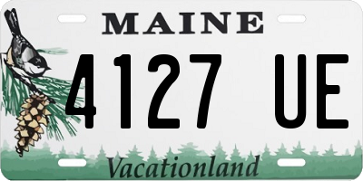 ME license plate 4127UE