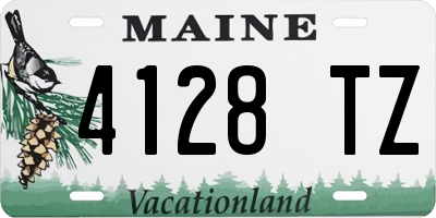 ME license plate 4128TZ