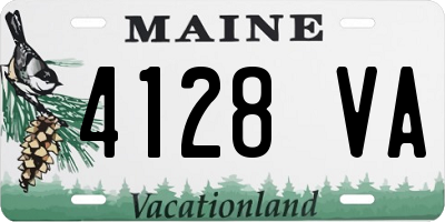 ME license plate 4128VA