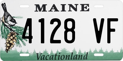 ME license plate 4128VF