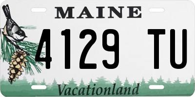 ME license plate 4129TU