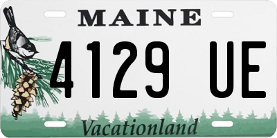 ME license plate 4129UE