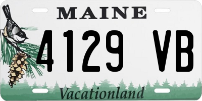 ME license plate 4129VB
