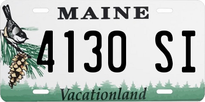 ME license plate 4130SI