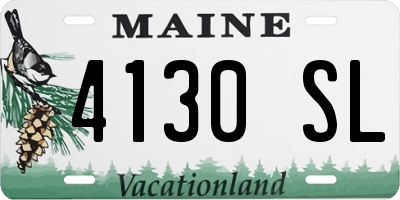 ME license plate 4130SL