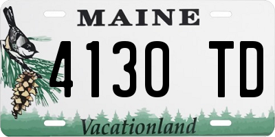 ME license plate 4130TD