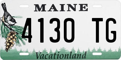 ME license plate 4130TG
