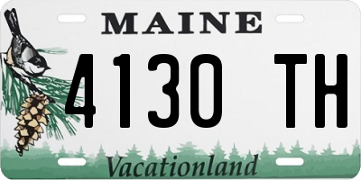 ME license plate 4130TH