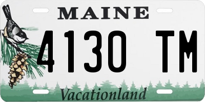ME license plate 4130TM