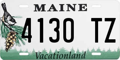 ME license plate 4130TZ