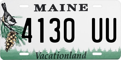 ME license plate 4130UU