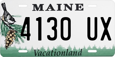 ME license plate 4130UX