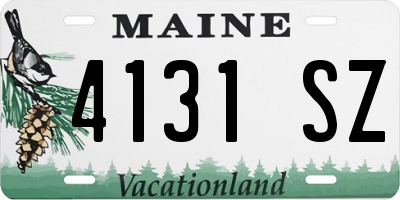 ME license plate 4131SZ