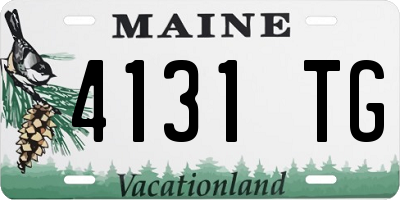 ME license plate 4131TG