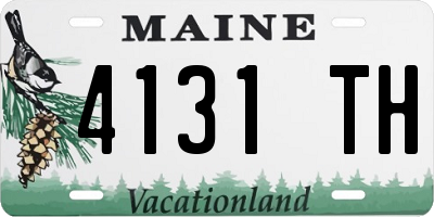 ME license plate 4131TH