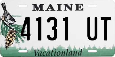 ME license plate 4131UT