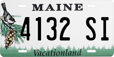 ME license plate 4132SI