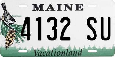 ME license plate 4132SU