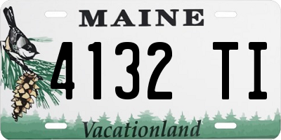 ME license plate 4132TI
