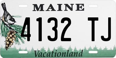 ME license plate 4132TJ