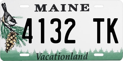 ME license plate 4132TK