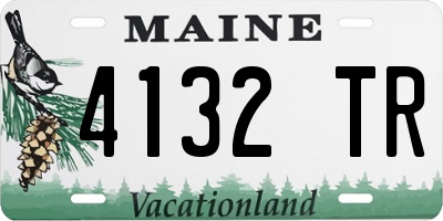 ME license plate 4132TR