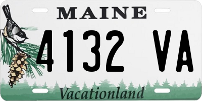 ME license plate 4132VA