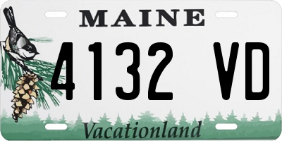 ME license plate 4132VD