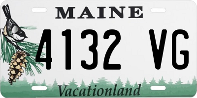 ME license plate 4132VG