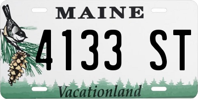 ME license plate 4133ST