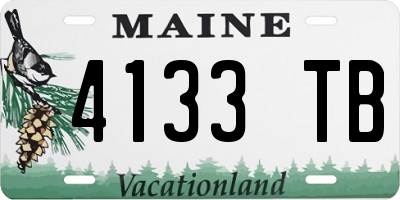 ME license plate 4133TB